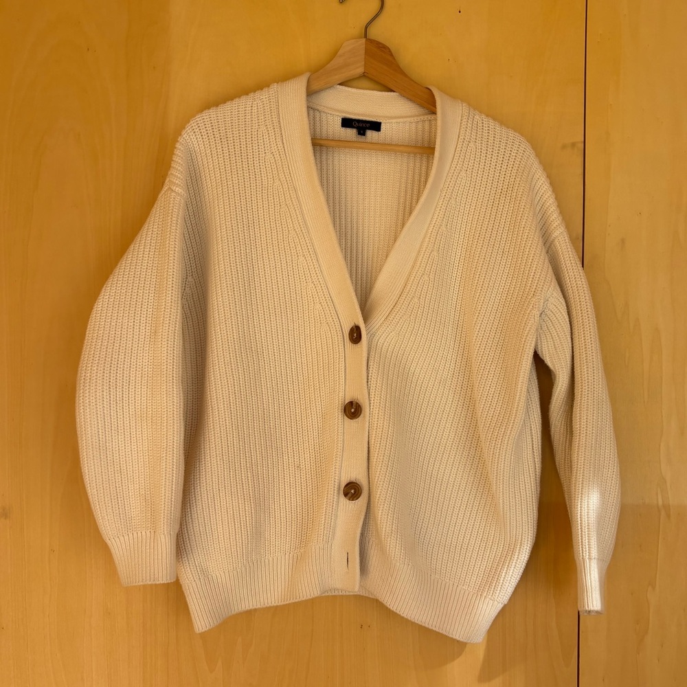 Quince 100% cotton fisherman cardigan